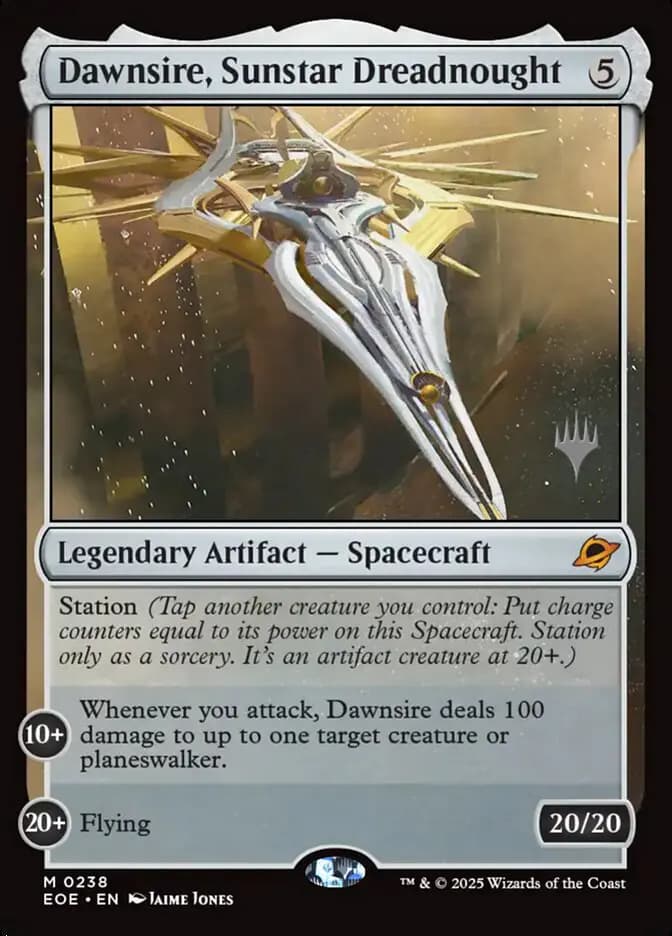 Card image of Dawnsire, Sunstar Dreadnought