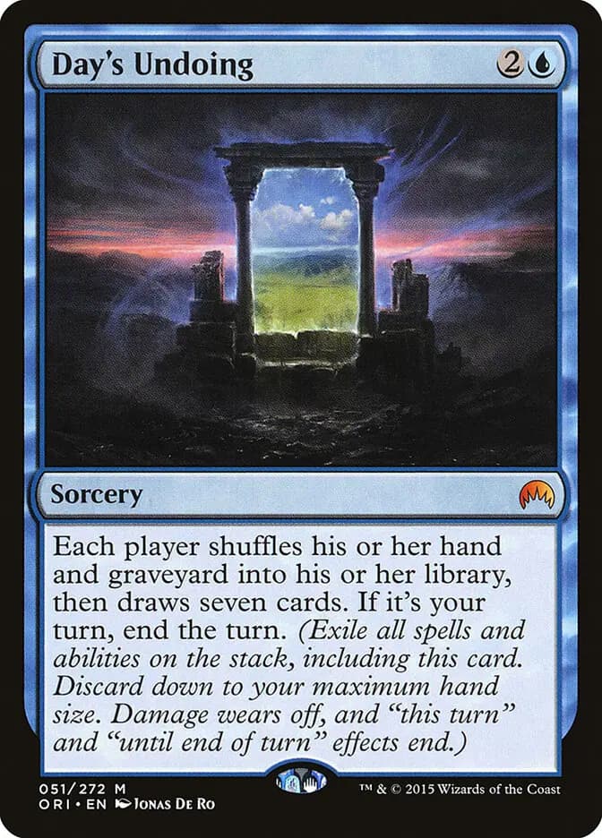 Card image of Day's Undoing