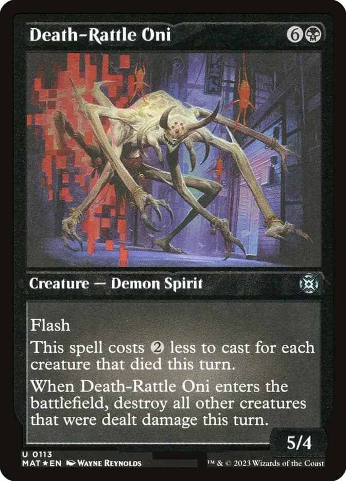 Card image of Death-Rattle Oni