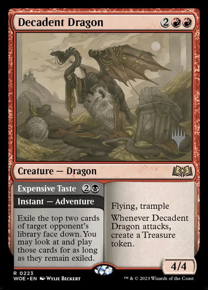 Card image of Decadent Dragon / Expensive Taste