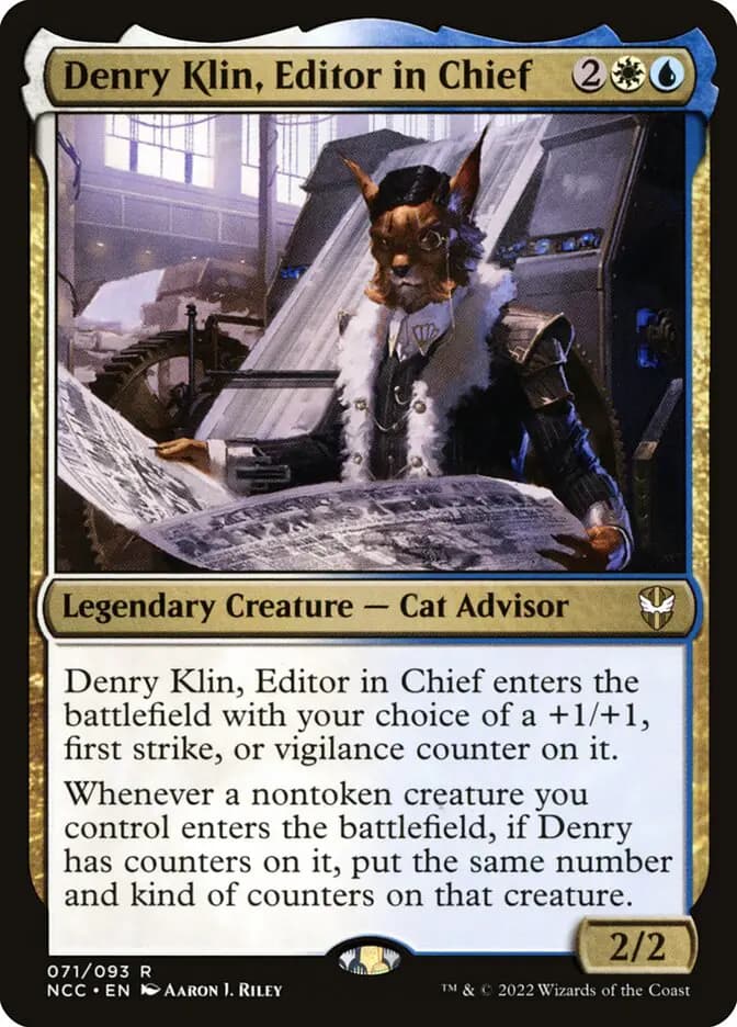 Card image of Denry Klin, Editor in Chief