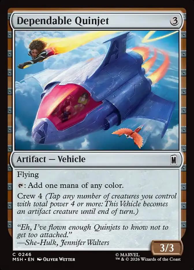 Card image of Dependable Quinjet