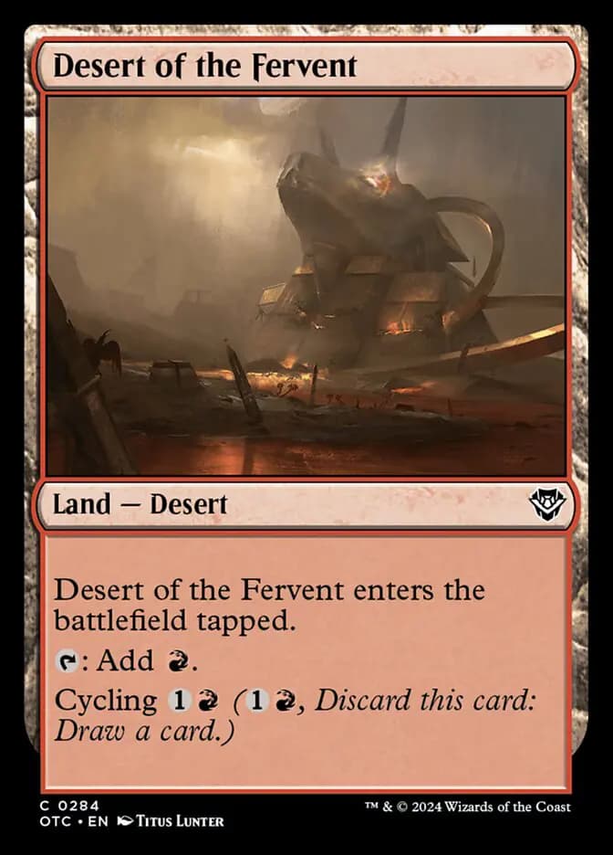 Card image of Desert of the Fervent