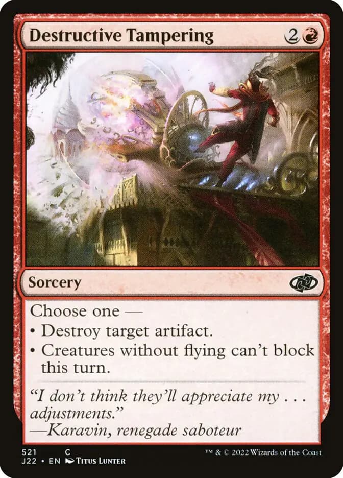 Card image of Destructive Tampering