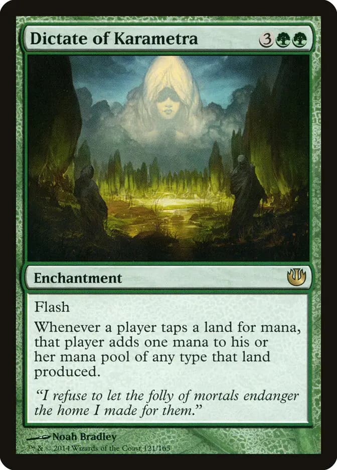 Card image of Dictate of Karametra