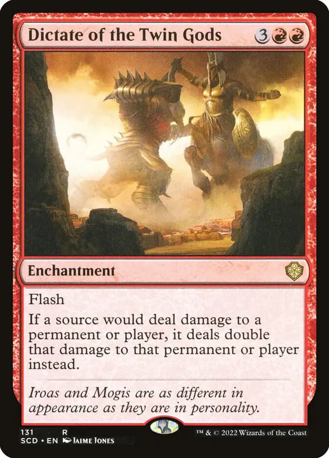 Card image of Dictate of the Twin Gods