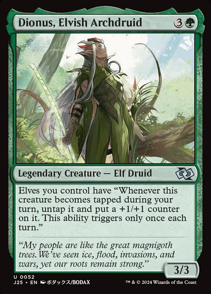 Card image of Dionus, Elvish Archdruid