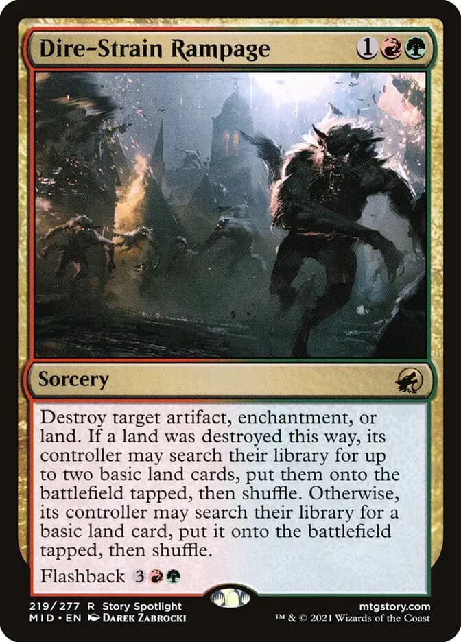Card image of Dire-Strain Rampage