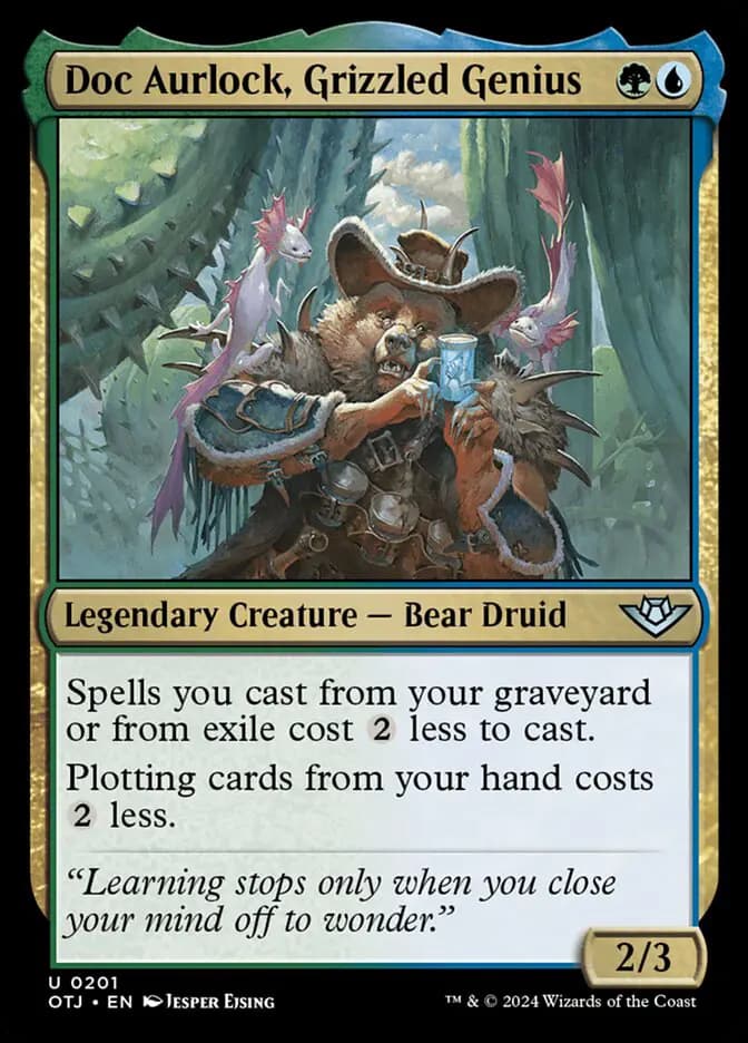 Card image of Doc Aurlock, Grizzled Genius