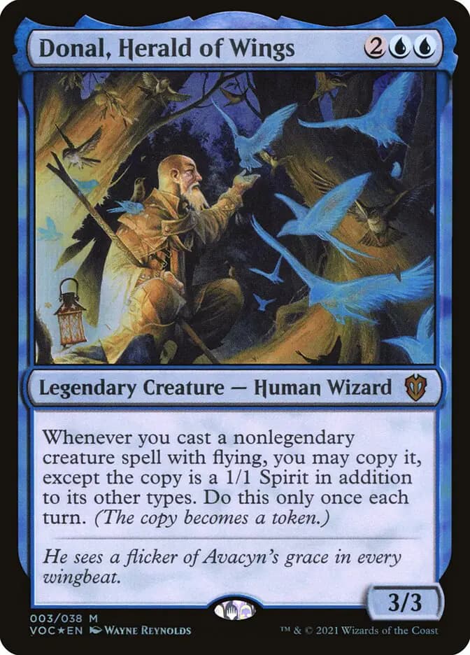 Card image of Donal, Herald of Wings
