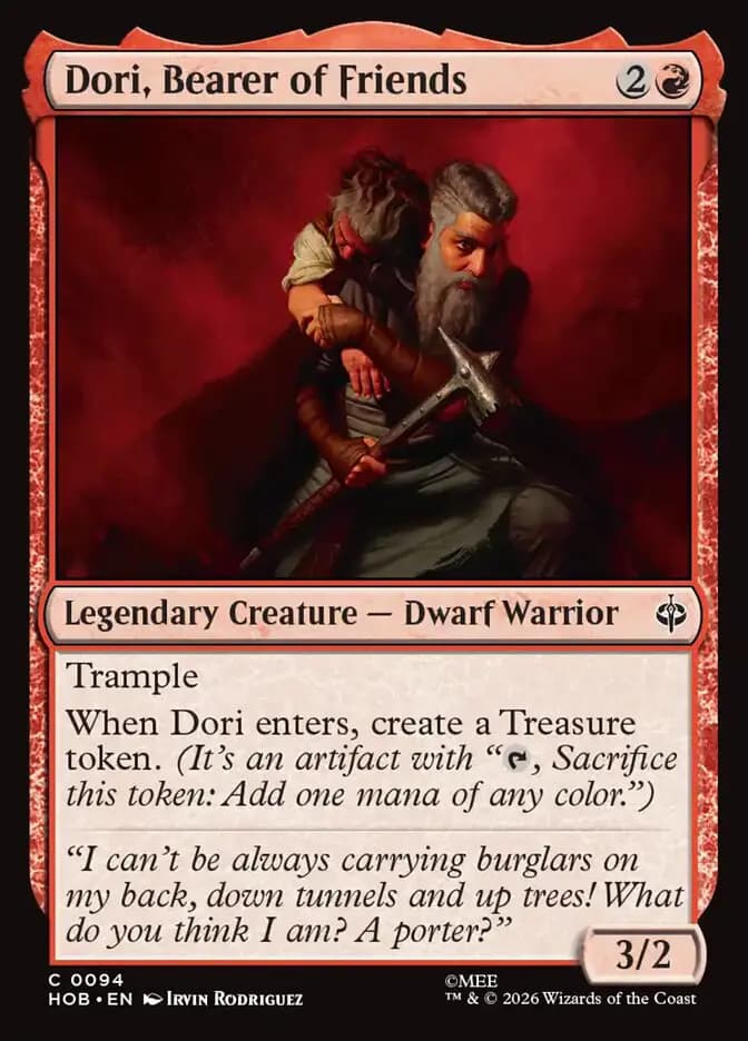 Card image of Dori, Bearer of Friends