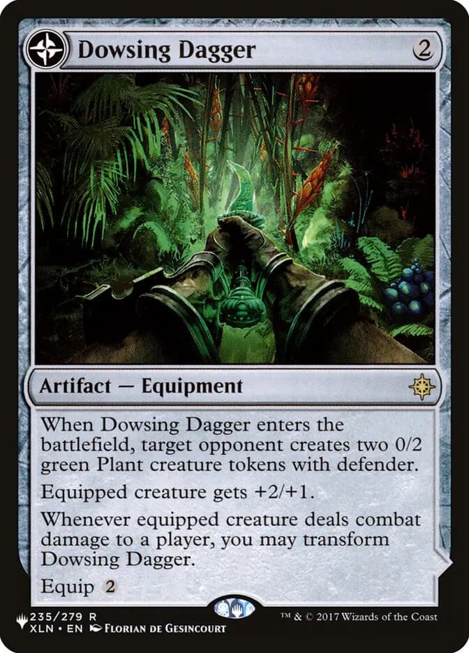 Card image of Dowsing Dagger / Lost Vale
