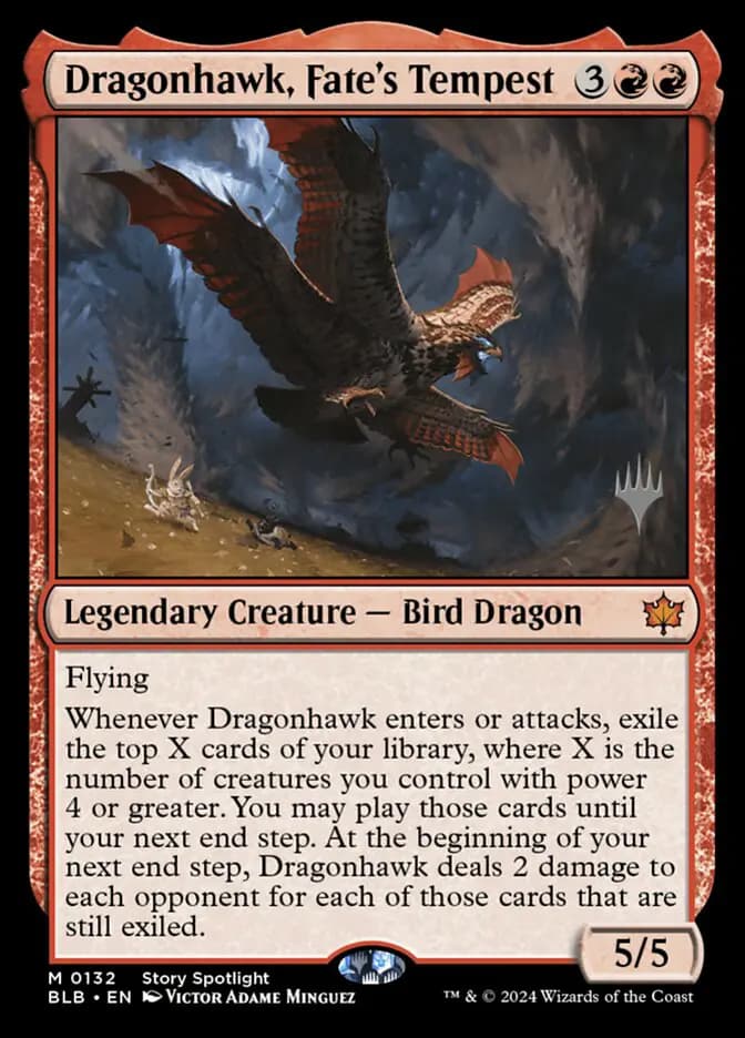 Card image of Dragonhawk, Fate's Tempest