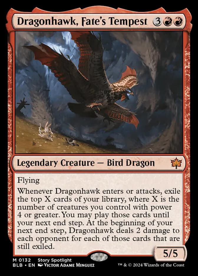 Card image of Dragonhawk, Fate's Tempest