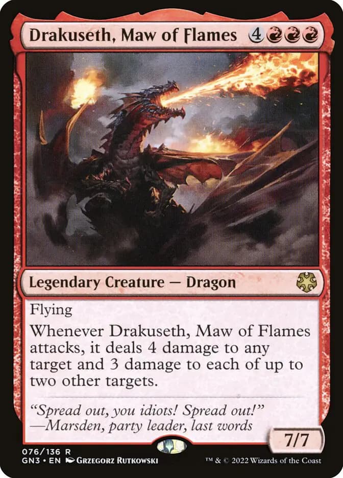 Card image of Drakuseth, Maw of Flames