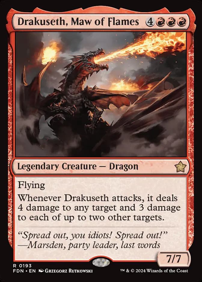 Card image of Drakuseth, Maw of Flames