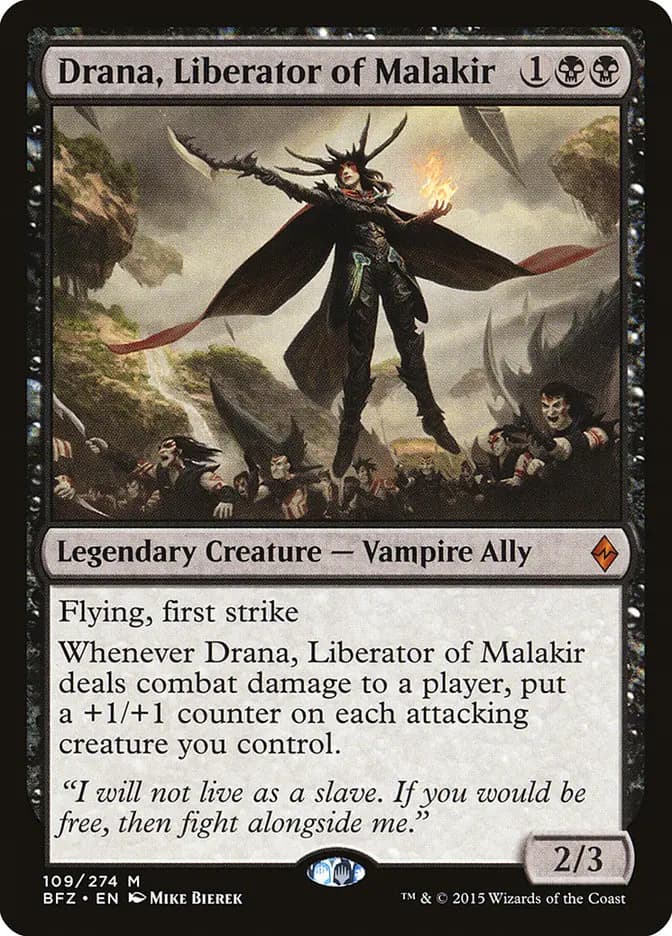 Card image of Drana, Liberator of Malakir