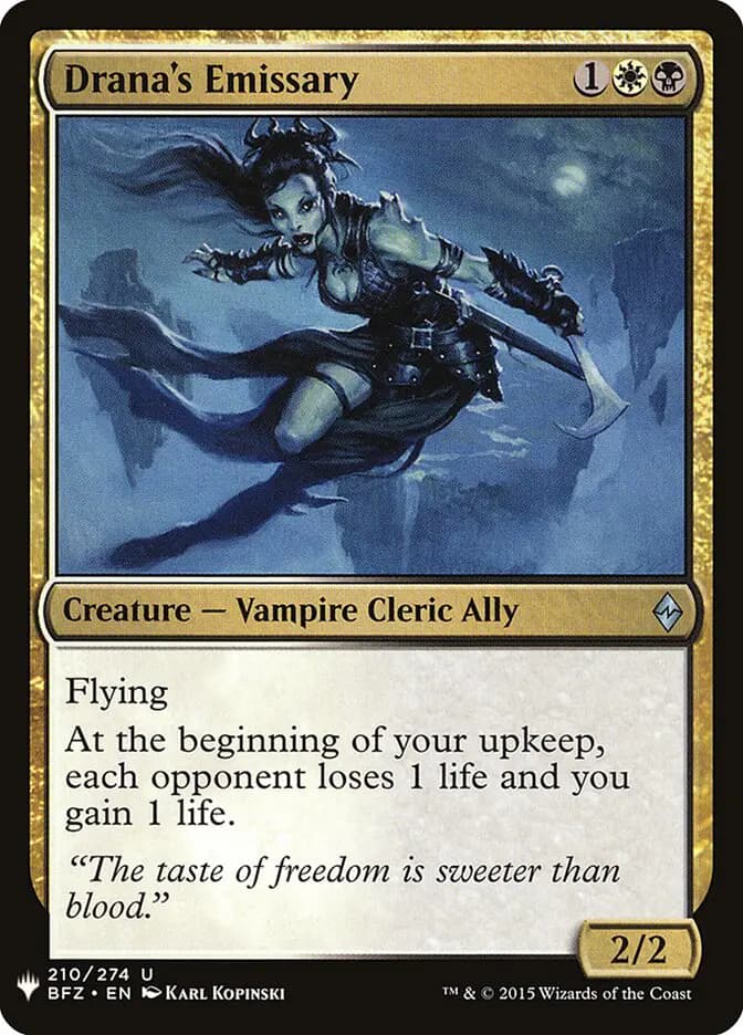 Card image of Drana's Emissary