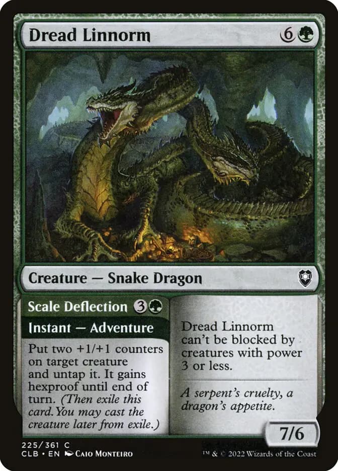 Card image of Dread Linnorm / Scale Deflection