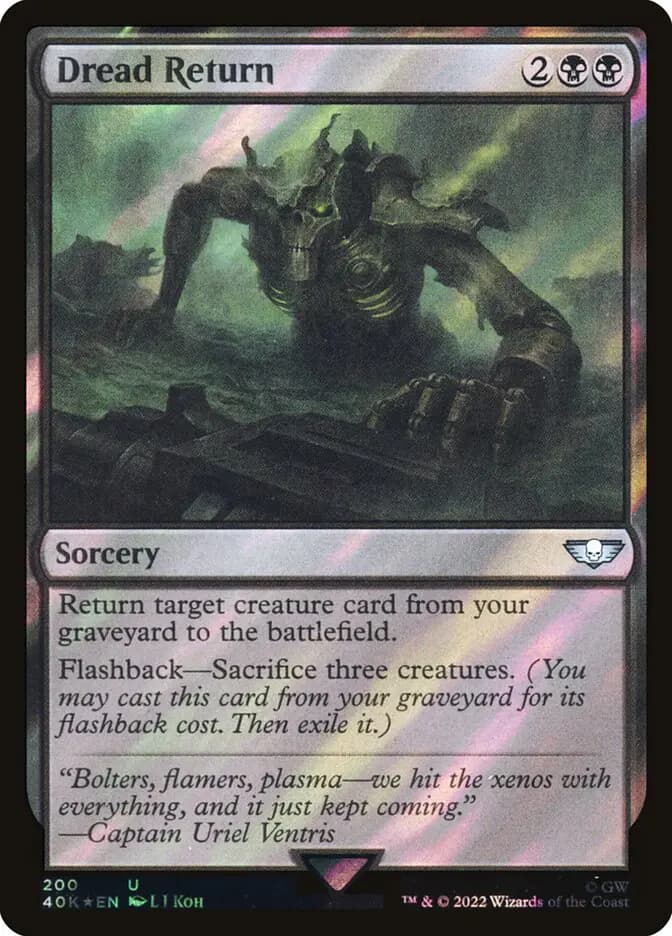 Card image of Dread Return