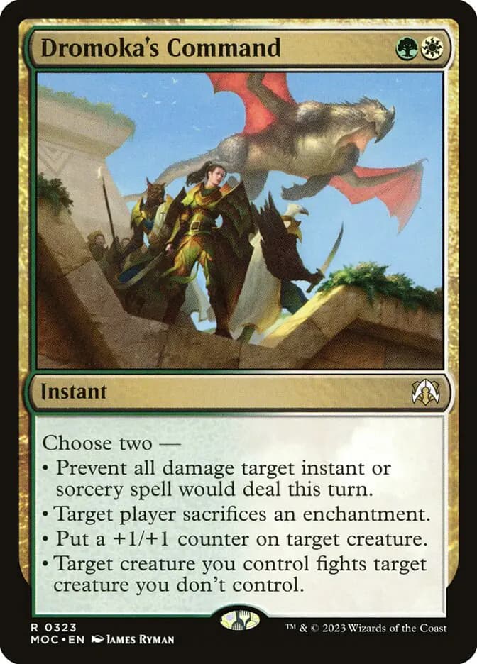 Card image of Dromoka's Command
