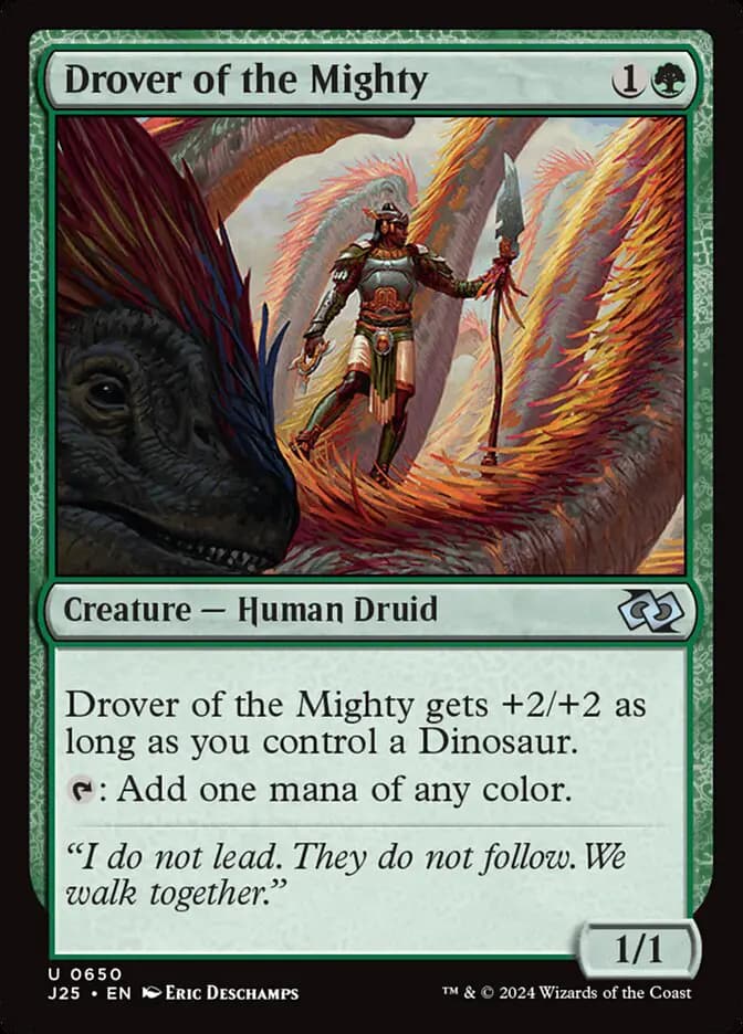 Card image of Drover of the Mighty