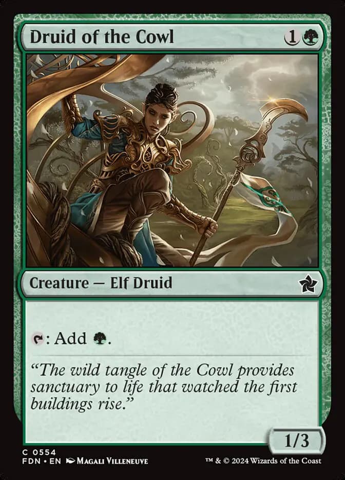 Card image of Druid of the Cowl