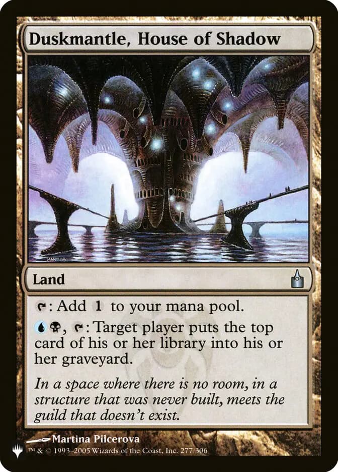 Card image of Duskmantle, House of Shadow