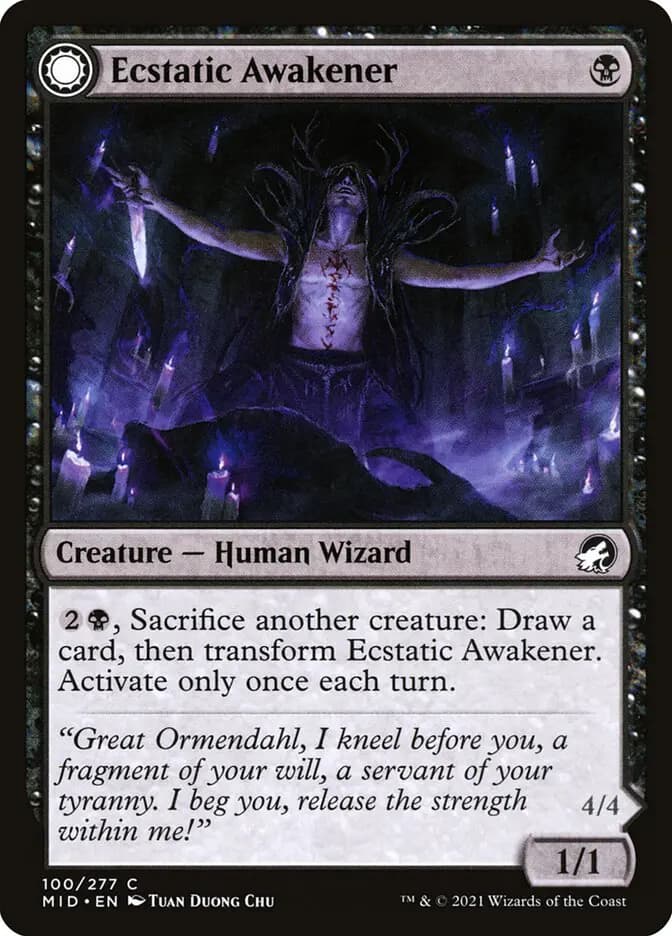 Card image of Ecstatic Awakener / Awoken Demon