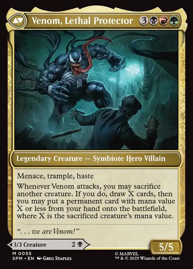 Card image of Eddie Brock / Venom, Lethal Protector