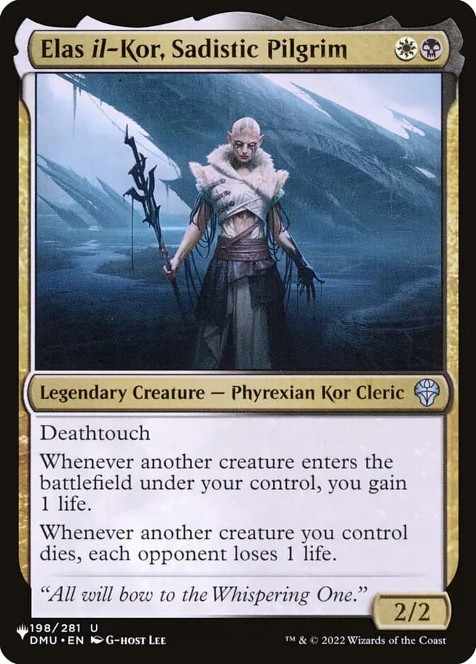 Card image of Elas il-Kor, Sadistic Pilgrim