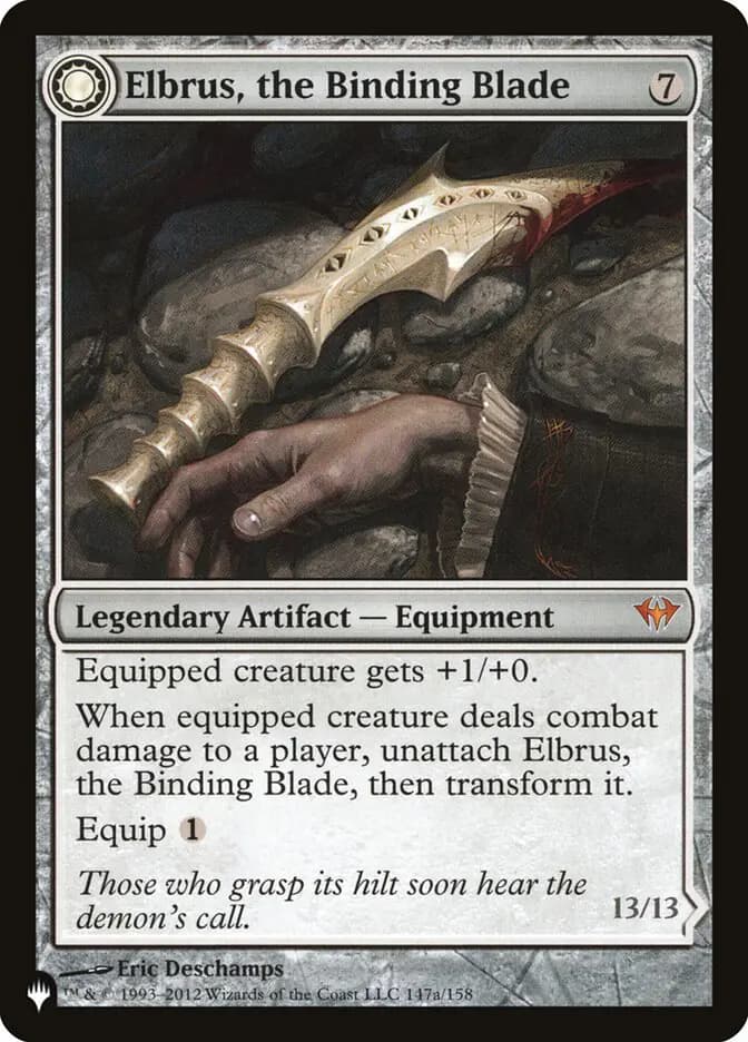 Card image of Elbrus, the Binding Blade / Withengar Unbound