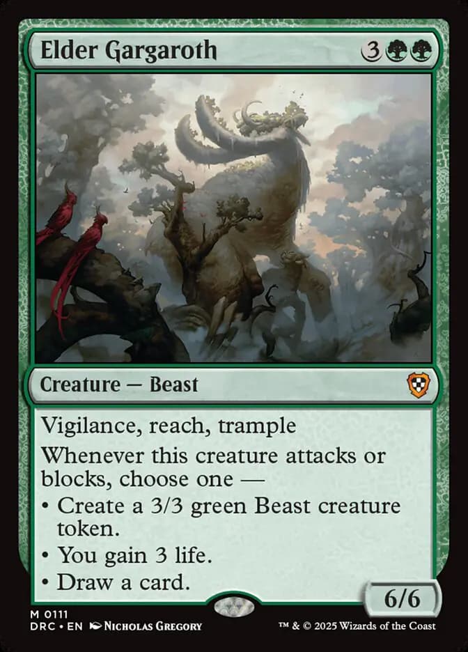 Card image of Elder Gargaroth