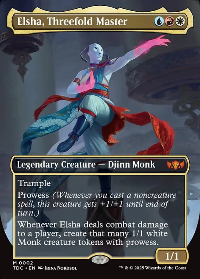 Card image of Elsha, Threefold Master