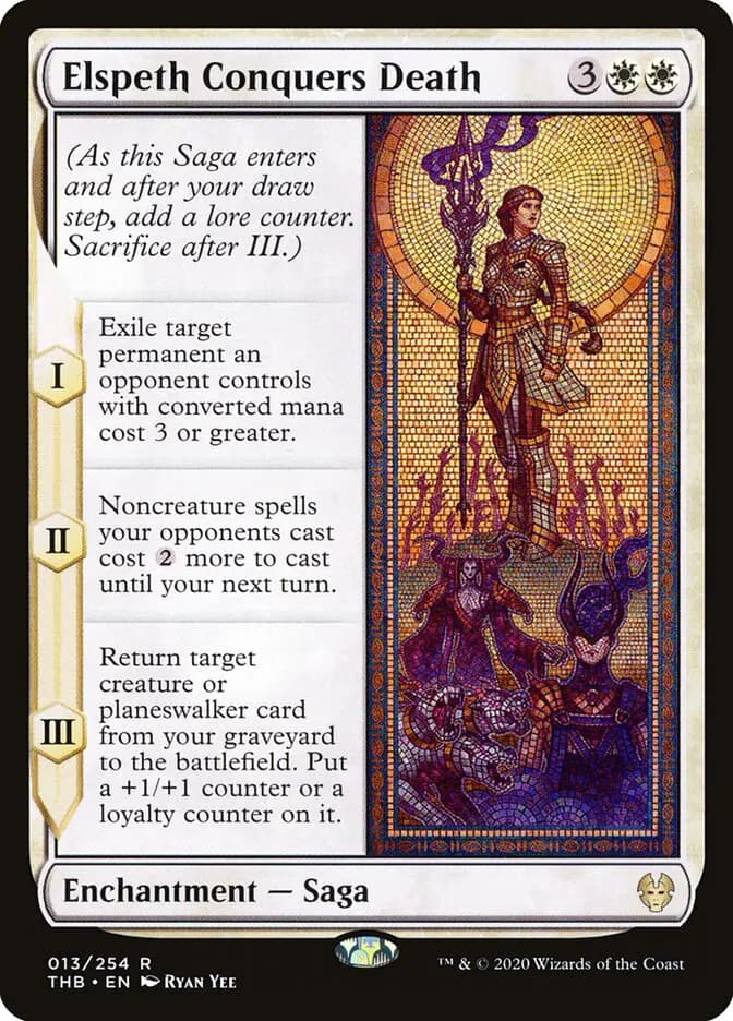 Card image of Elspeth Conquers Death