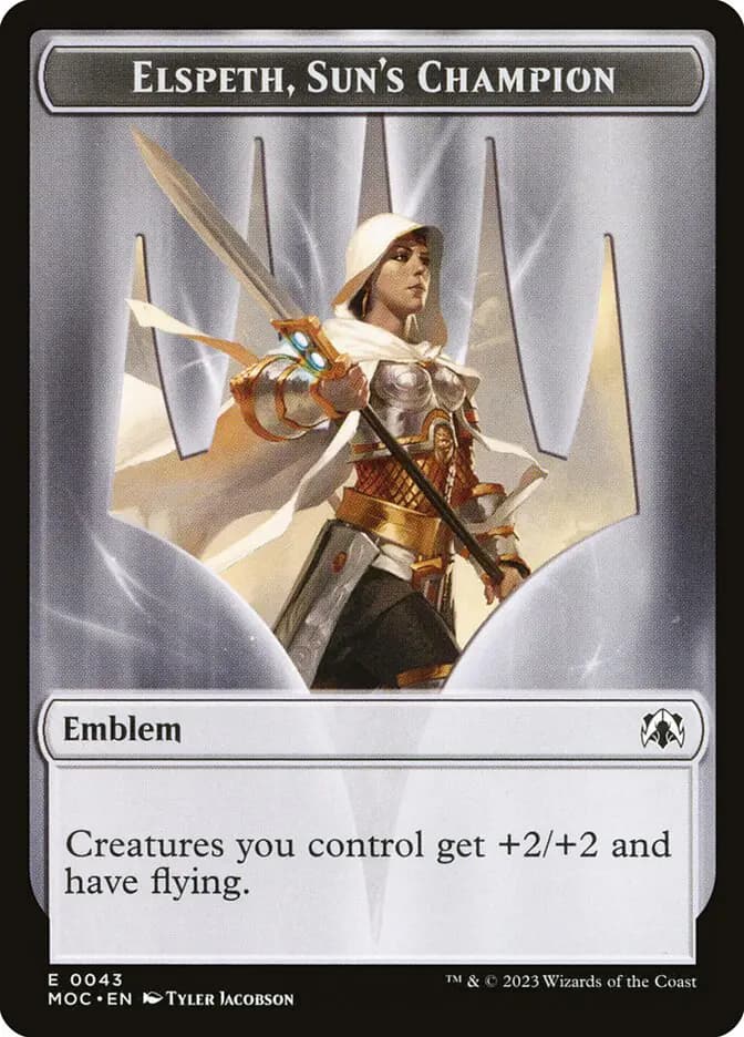 Card image of Elspeth, Sun's Champion Emblem