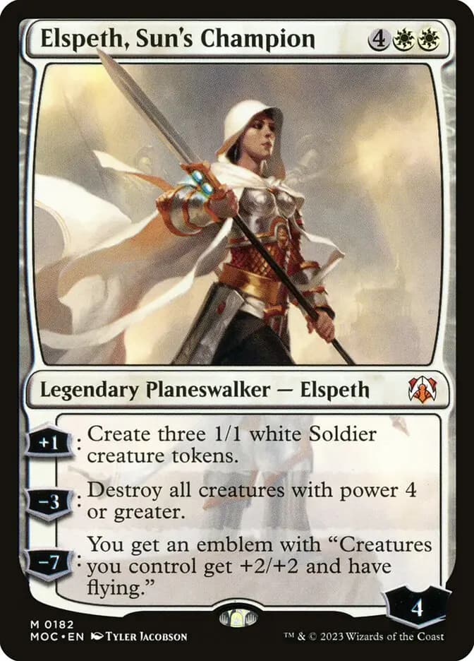 Card image of Elspeth, Sun's Champion