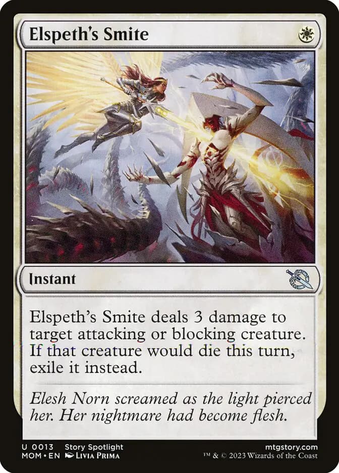 Card image of Elspeth's Smite