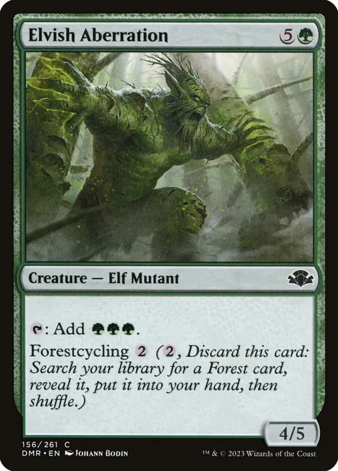 Card image of Elvish Aberration