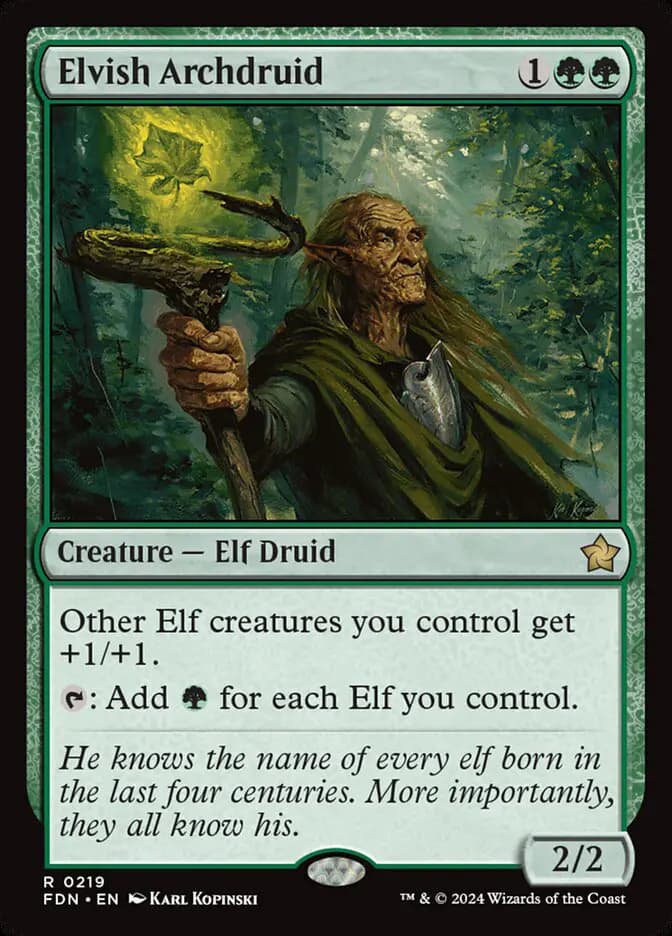 Card image of Elvish Archdruid