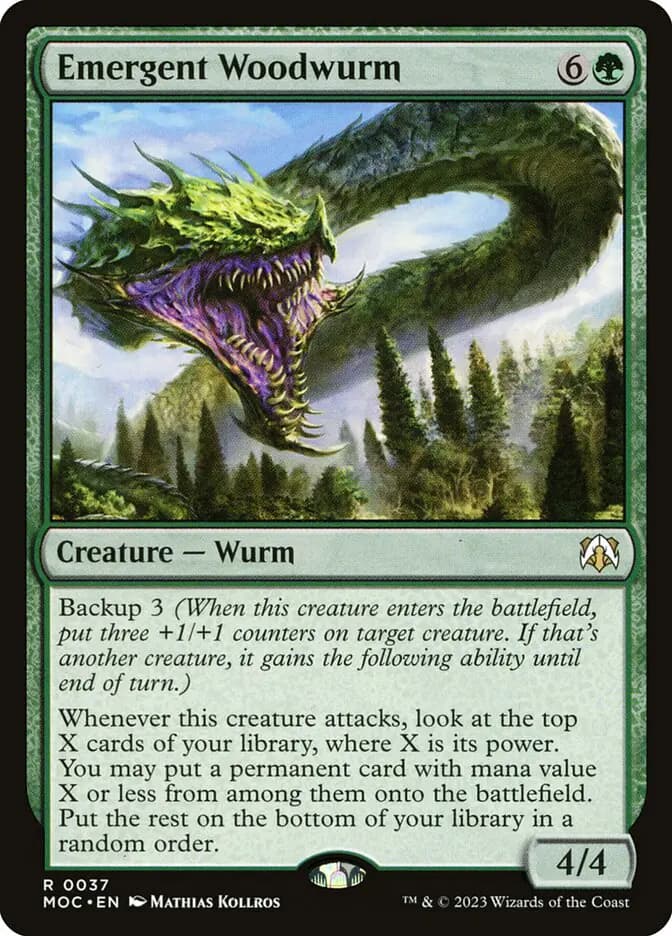 Card image of Emergent Woodwurm