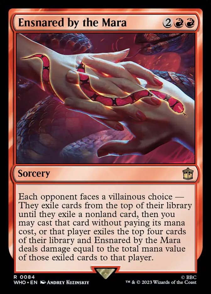 Card image of Ensnared by the Mara