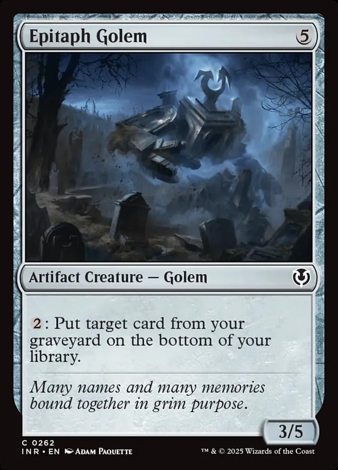 Card image of Epitaph Golem