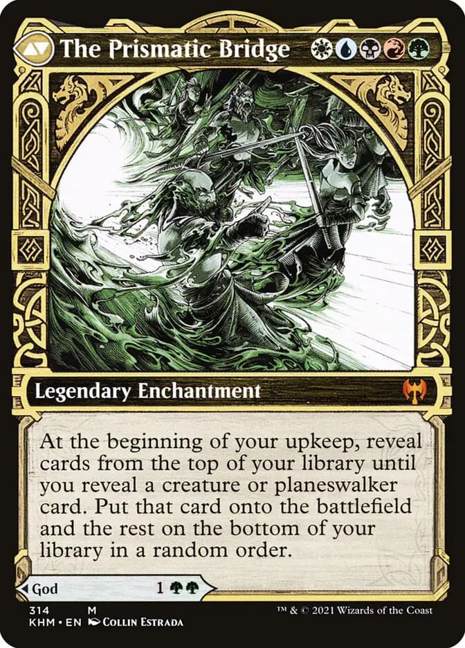Card image of Esika, God of the Tree / The Prismatic Bridge