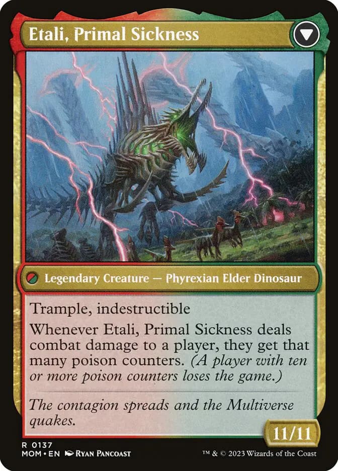 Card image of Etali, Primal Conqueror / Etali, Primal Sickness