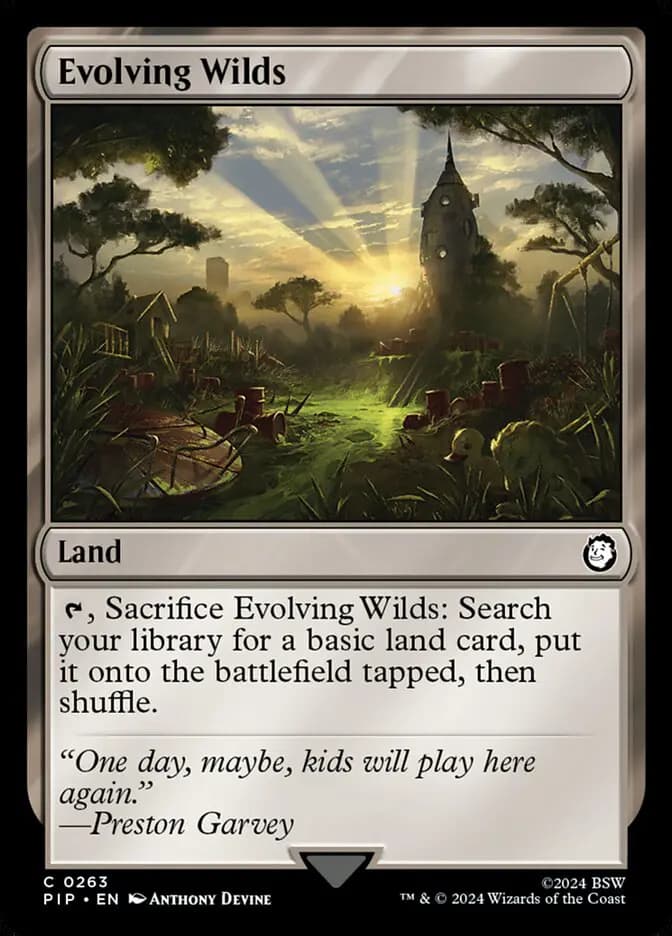 Card image of Evolving Wilds