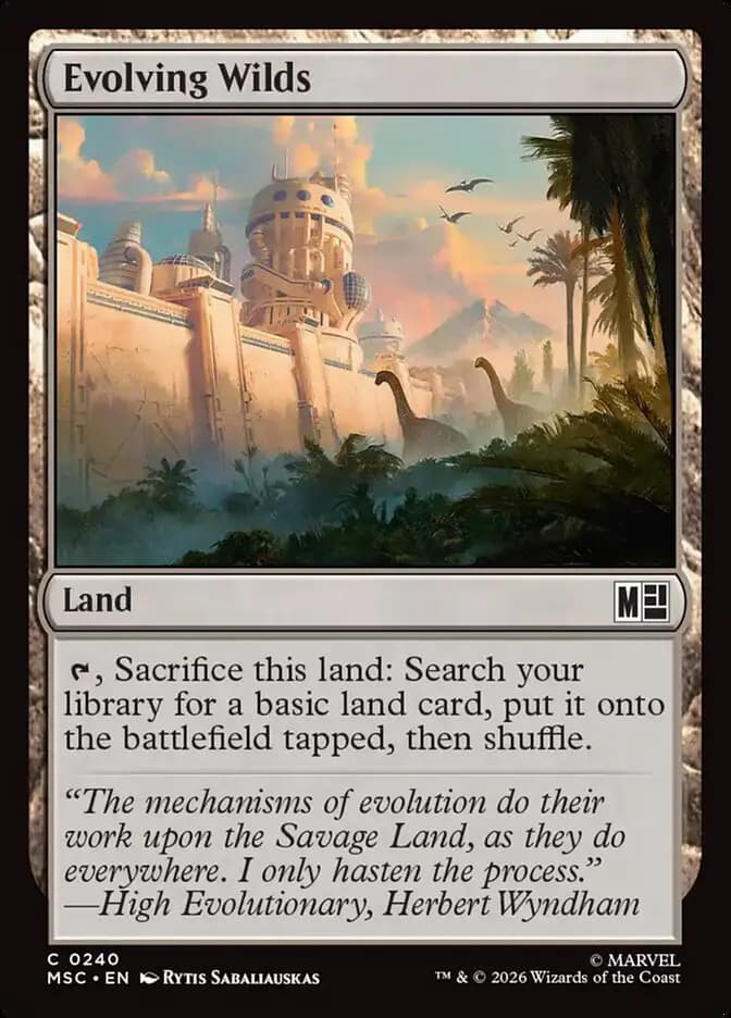 Card image of Evolving Wilds