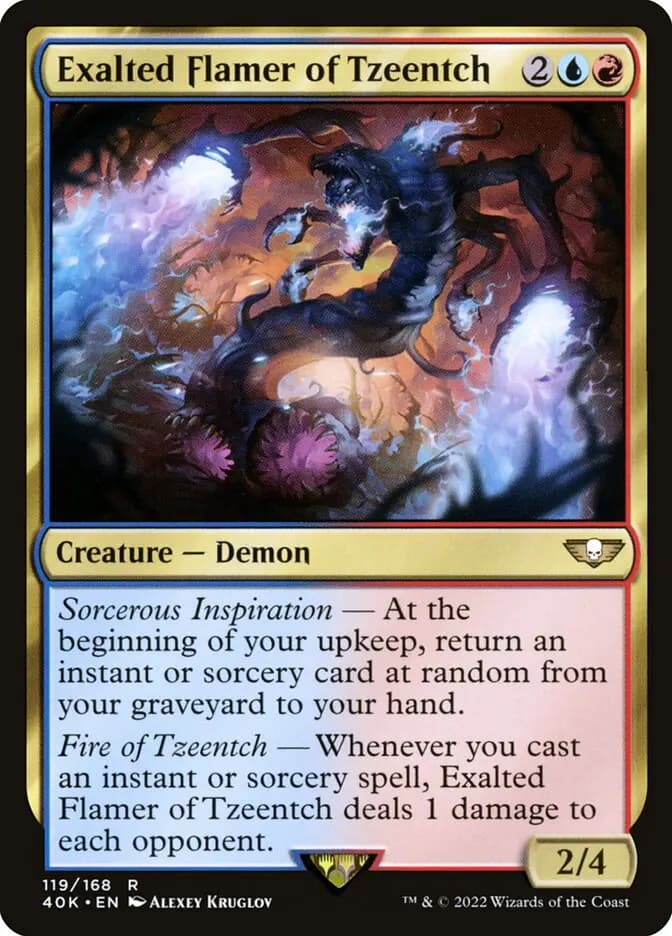 Card image of Exalted Flamer of Tzeentch