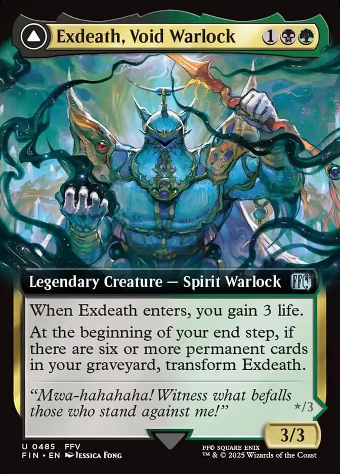Card image of Exdeath, Void Warlock / Neo Exdeath, Dimension's End