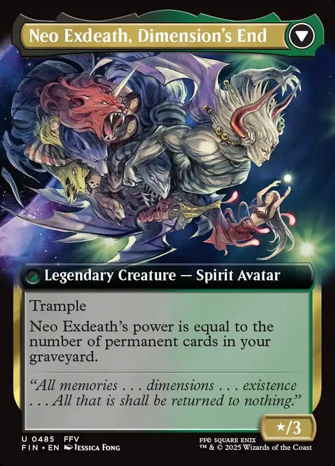 Card image of Exdeath, Void Warlock / Neo Exdeath, Dimension's End